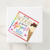 Étiquettes Cadeau Balise cadeau crème glacée (En situation)