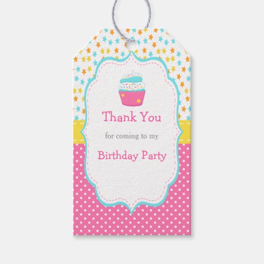 Étiquettes-cadeau Balise cadeau Cupcake and Sprinkles (Devant)