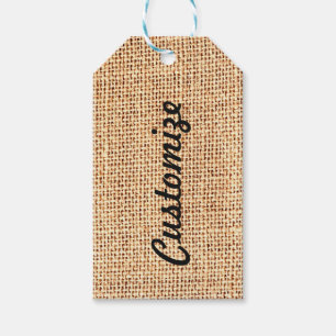 Étiquettes-cadeau Balise Cadeau Customisé Burlap Jute