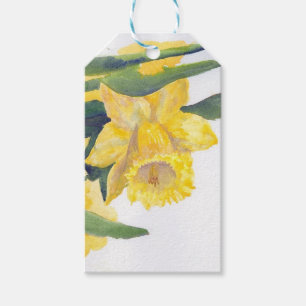 Étiquettes-cadeau Balise cadeau Daffodique jaune sur Nantucket