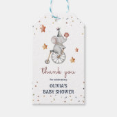 Étiquettes-cadeau Balise cadeau d'anniversaire de cirque Whimsal Ani (Devant)