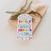 Étiquettes-cadeau Balise cadeau d'anniversaire de fête de bulles