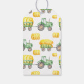 Étiquettes-cadeau Balise cadeau d'anniversaire de Green Tractor Farm (Dos)