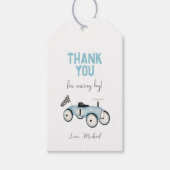 Étiquettes-cadeau Balise cadeau d'anniversaire de la carte de course (Devant)