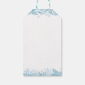 Étiquettes-cadeau Balise cadeau d'anniversaire de Merci de Snowflake (Dos)