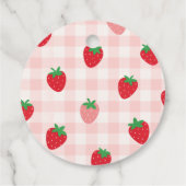 Étiquettes Cadeau Balise cadeau d'anniversaire pour baies de fraises (Dos)