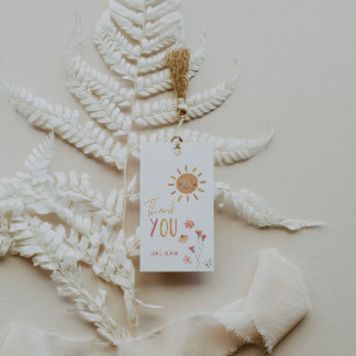 Étiquettes-cadeau Balise cadeau d'anniversaire Sunshine