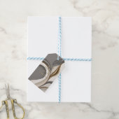 Étiquettes-cadeau Balise cadeau dans un graphique abstrait élégant (Avec de laficelle)