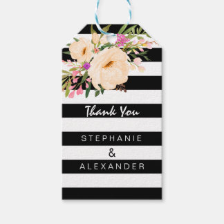 Étiquettes-cadeau Balise cadeau d'aquarelle Anemone Blooms