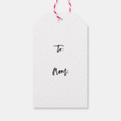 Étiquettes-cadeau Balise cadeau d'aquarelle de Noël Berry Wreath (Dos)