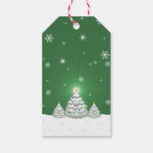 Étiquettes-cadeau Balise cadeau d'arbre de Noël vert (Dos)