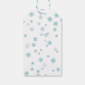 Étiquettes-cadeau Balise cadeau de bonhomme de neige de Noël (Dos)