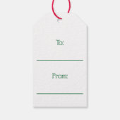 Étiquettes-cadeau Balise cadeau de Carlin de Noël (Dos)