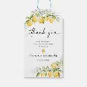 Étiquettes-cadeau Balise cadeau de cérémonie Mariage citron vert (Devant)