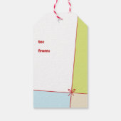 Étiquettes-cadeau Balise cadeau de chat de Noël Meowy (Dos)