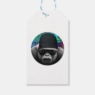 Étiquettes-cadeau Balise cadeau de cool Gorilla