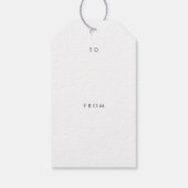 Étiquettes-cadeau Balise cadeau de couronne simple (Dos)