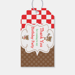Étiquettes-cadeau Balise cadeau de cuisine Chef Oears Merci