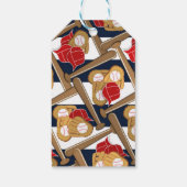 Étiquettes-cadeau Balise cadeau de fête d'anniversaire de baseball b (Dos)