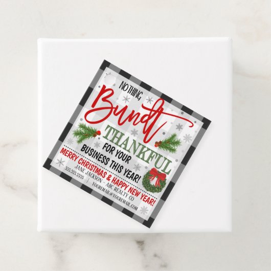 Étiquettes Cadeau Balise cadeau de gâteau cadeau de Noël (En situation)