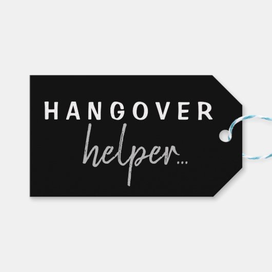 Étiquettes-cadeau Balise cadeau de Hangover Helper Bachelorette pers (Devant (Horizontal))