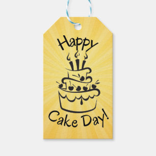 Étiquettes-cadeau Balise cadeau de la Jour du gâteau