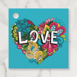 Étiquettes Cadeau Balise cadeau de la Saint Valentin Amour est tout