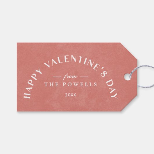 Étiquettes-cadeau Balise cadeau de la Saint Valentin Arch Heart - Sa (Devant (Horizontal))