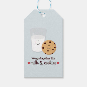 Étiquettes-cadeau Balise cadeau de la Saint-Valentin pour le lait et