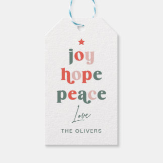 Étiquettes-cadeau Balise Cadeau de l'arborescence des mots