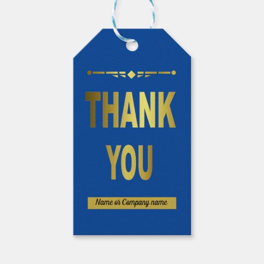Étiquettes-cadeau Balise cadeau de Merci d'affaires (Devant)