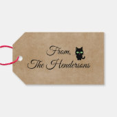 Étiquettes-cadeau Balise cadeau de Merci Halloween (Dos (Horizontal))