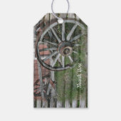 Étiquettes-cadeau Balise cadeau de modèle occidental Rustique Wagon  (Devant)