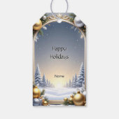 Étiquettes-cadeau Balise Cadeau de Noël (Dos)