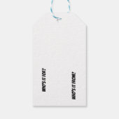 Étiquettes-cadeau Balise cadeau de Noël Dachshund (Dos)