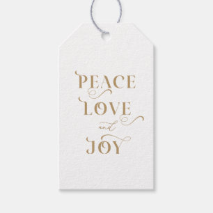 Étiquettes-cadeau Balise Cadeau de Noël, d'amour et de joie