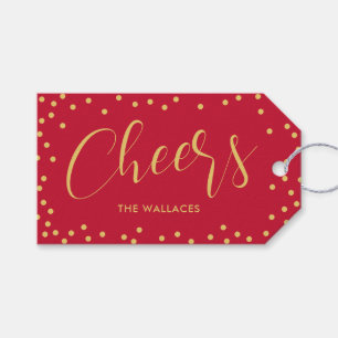 Étiquettes-cadeau Balise cadeau de Noël de Bubbly Cheer