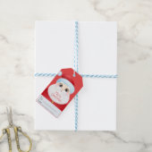 Étiquettes-cadeau Balise cadeau de Noël de Cute Père Noël (Avec de laficelle)