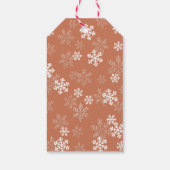 Étiquettes-cadeau Balise cadeau de Noël de flocon de neige (Dos)