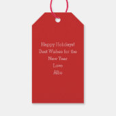 Étiquettes-cadeau Balise Cadeau de Noël de Joyeuses fêtes (Dos)