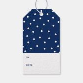 Étiquettes-cadeau Balise cadeau de Noël de neige (Dos)