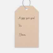 Étiquettes-cadeau Balise cadeau de Noël Fox dans une tempête de neig (Dos)