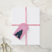 Étiquettes-cadeau Balise cadeau de Noël Joyeux (Avec de la ficelle)