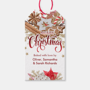 Étiquettes-cadeau Balise cadeau de Noël Joyeux biscuits de Noël