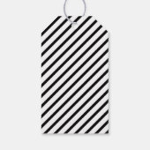 Étiquettes-cadeau Balise cadeau de Noël noir blanc classique (Dos)