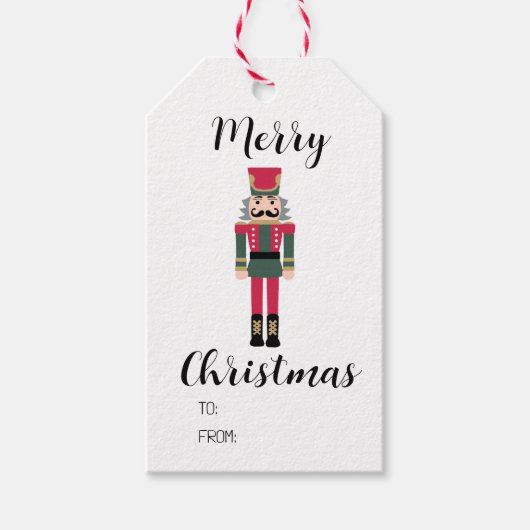 Étiquettes-cadeau Balise cadeau de Noël Nutcracker Ballet (Devant)