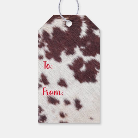 Étiquettes-cadeau Balise cadeau de Noël occidental (Dos)