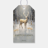 Étiquettes-cadeau Balise cadeau de Noël or Reindeer (Dos)