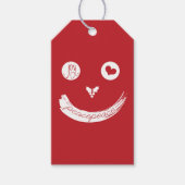 Étiquettes-cadeau Balise cadeau de Noël Peace Love Joy Holiday (Devant)