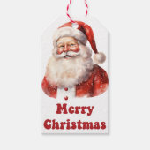 Étiquettes-cadeau Balise cadeau de Noël Père Noël (Devant)